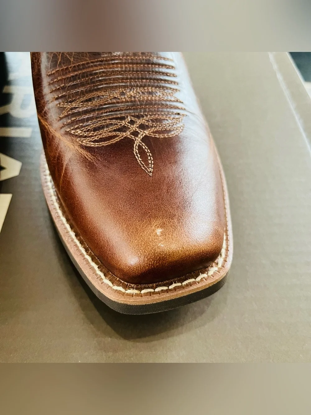 ARIAT MEN'S Sport Narrow Cutter Toe Cowboy Boot Dark Tan 10063959